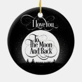 月および背部に(名前入りな) セラミックオーナメント (裏面)