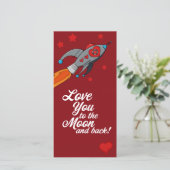 月および背部バレンタインに愛して下さい シーズンカード (スタンド正面)