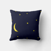 月および背部パーソナライズな家族の枕愛して下さい クッション (裏面)