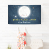 月および背部パーティーの旗に愛される 横断幕 (インサイチュ)