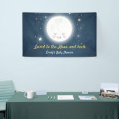 月および背部パーティーの旗に愛される 横断幕 (トレードショー)