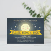 月および背部ベビーシャワーにブックカードを持って来て下さい エンクロージャーカード (スタンド正面)