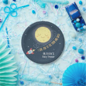 月および背部ベビーシャワーのプレートに愛して下さい ペーパープレート (パーティー)