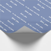 月および背部包装紙に愛して下さい ラッピングペーパー (角)