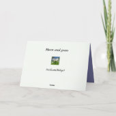 月および草ハロウィン カード (裏面)