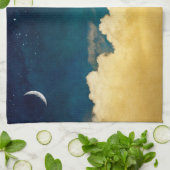 月およびCloudscape キッチンタオル (折り畳み)