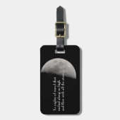 月およびRilke著インスパイア ラゲッジタグ (正面縦)