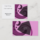 月お洒落と星 名刺 (正面/裏面)