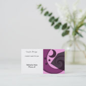 月お洒落と星 名刺 (スタンド正面)