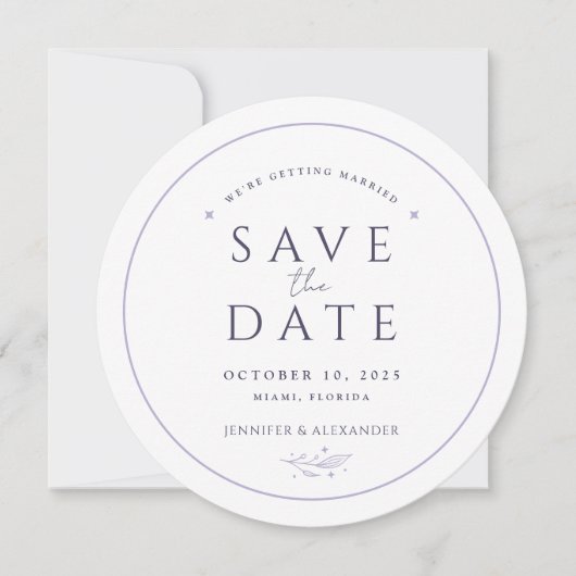 月お洒落の結婚式Date Cardを保存 (正面)