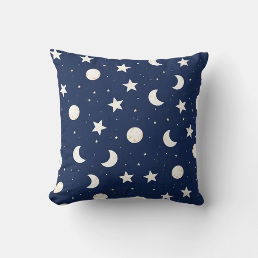 月お洒落星の天体 クッション (正面)