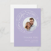 月お洒落結婚の サンキューカード (正面/裏面)