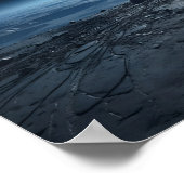 月からの地球の眺め ポスター (角)