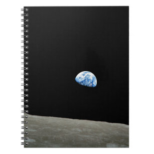 月からの地球宇宙宇宙 ノートブック