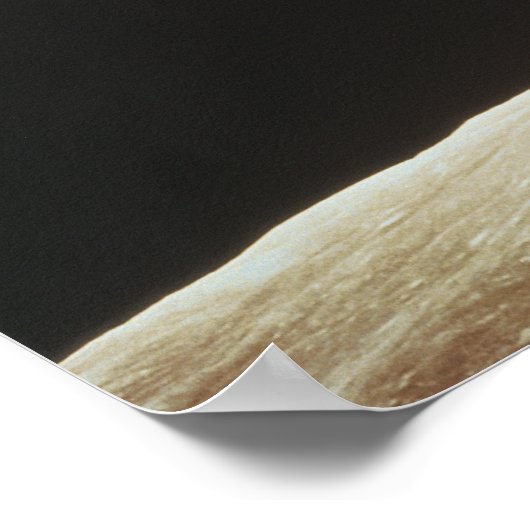 月からの地球 ポスター (角)