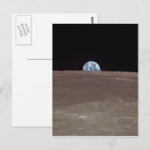 月からの地球 ポストカード (正面/裏面)