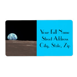 月からの地球 ラベル