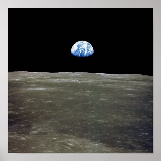 月からの宇宙の地球 ポスター (正面)