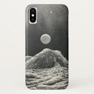月からの惑星の眺め iPhone X ケース