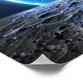 月から地球へ –  ポスター (角)