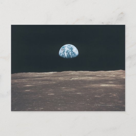月から見る地球 ポストカード (正面)