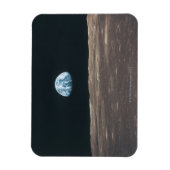 月から見る地球 マグネット (縦)