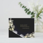 「月から黒い白いハート」と時間 ポストカード (スタンド正面)