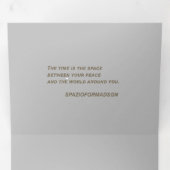 「月から黒い白いハート」 & Douce Time 三つ折りクリスマスカード (内部最初)