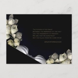 「月から黒い白いハート」 & Future ポストカード