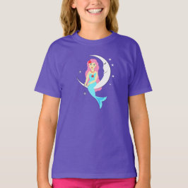 月かわいらしの人魚 Tシャツ