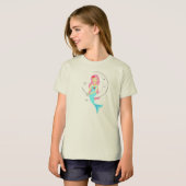 月かわいらしの人魚 Tシャツ (正面フル)