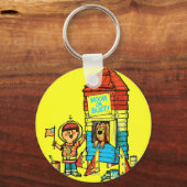 月かバストか! キーホルダー (正面)