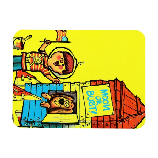 月かバストか! マグネット (横)