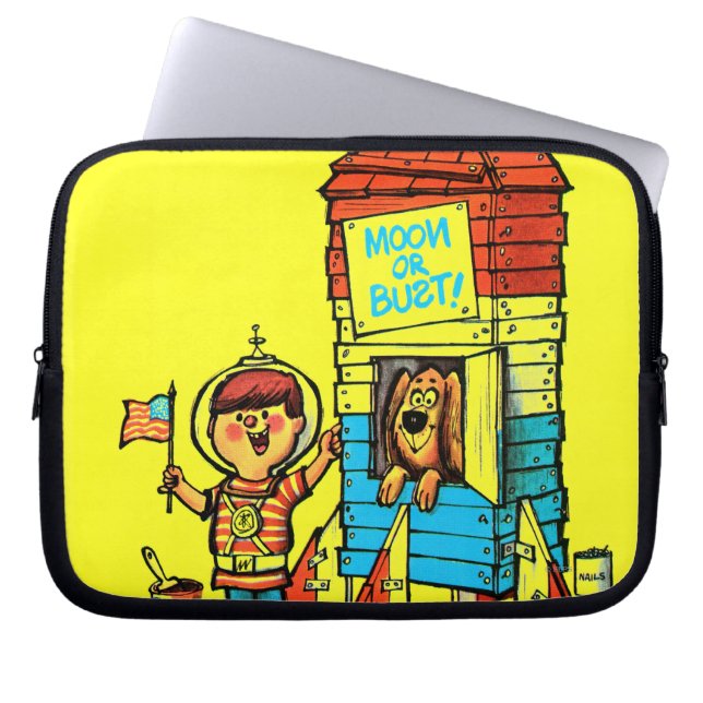 月かバスト! ラップトップスリーブ (正面)