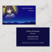 月があなたの顔写真になる 名刺 (正面/裏面)