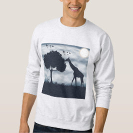 月がキリンにささやく時 スウェットシャツ