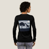 月がキリンにささやく時 トライブレンドＴシャツ (背面全体)