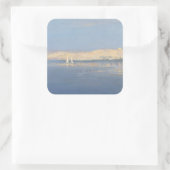 月がナイル川の上を昇る スクエアシール (バッグ)