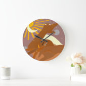 月が一緒に踊る ラージ壁時計 (ホーム)