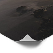 月が上る海 ポスター (角)