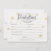 月が予測を開始するニュートラル赤ちゃんシャワーカード 招待状 (正面)