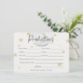 月が予測を開始する少年の赤ちゃんシャワーカード 招待状 (スタンド正面)