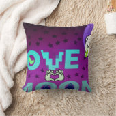 「月が大好き」 – 天お洒落術デザイン クッション (ブランケット)