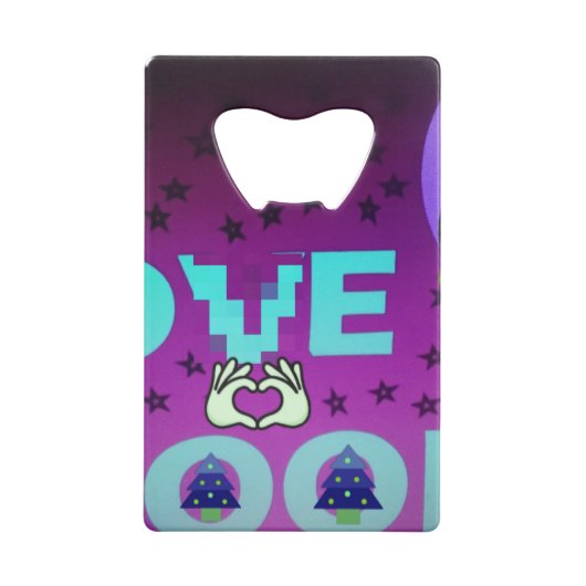 「月が大好き」 – 天お洒落術デザイン クレジットカード栓抜き (裏面)