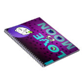 「月が大好き」 – 天お洒落術デザイン ノートブック (右側)