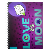 「月が大好き」 – 天お洒落術デザイン ノートブック (正面)