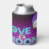 「月が大好き」 – 天お洒落術デザイン 缶クーラー (缶正面)