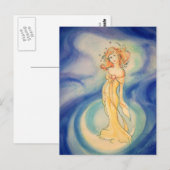 月が彼女の足 ポストカード (正面/裏面)