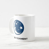 月が悟りを開く コーヒーマグカップ (正面左)