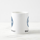 月が悟りを開く コーヒーマグカップ (中央)